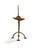 Gold Hollywood Regency Gold Metal Candleholder, 1960s For Sale - Image 8 of 10