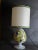 Antique White and Green Table Lamp For Sale - Image 4 of 9