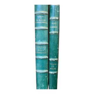 Antique Opera Bundle: Verdi The Masked Ball & Bizet Carmen Score Libretto For Sale