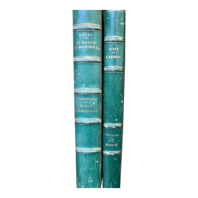 Antique Opera Bundle: Verdi The Masked Ball & Bizet Carmen Score Libretto For Sale
