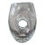 Crystal Vase, Modern, Jeff Leatham, Heavy, Hole in Center, 2010's. Mint For Sale