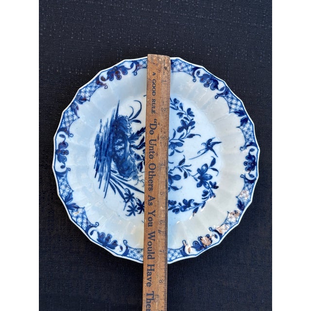 Antique Worcester Hollow Rock Lily Fluted Dish, 18th Century For Sale - Image 15 of 16