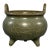 Antique Chinese Celadon Crackle Glaze Tripod Censer, Collectible Ceramic For Sale