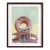 Giant Donut in Inglewood (Red) - Framed Original Pop Art Still Life Mixed Media Artwork For Sale