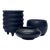 Matte Black Ceramic Planter Curation - Group of 3 For Sale