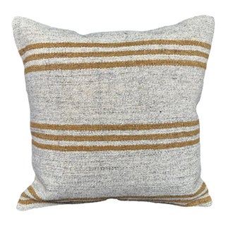 Turkish Hemp Pillow Cushion Natural Beige Yellow Pillow Cushion Cover 20x20 For Sale