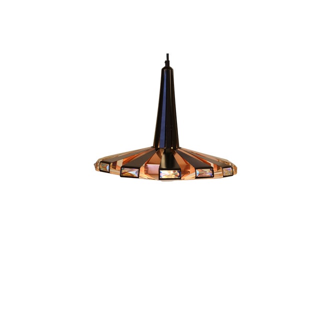 Vintage P236 Pendant Lamp in Black Metal and Copper by Werner Schou for Coronell Elektro, 1960s For Sale - Image 11 of 15