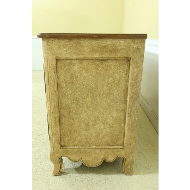 Brown Custom Made Painted Finish Country French Sideboard For Sale - Image 8 of 13