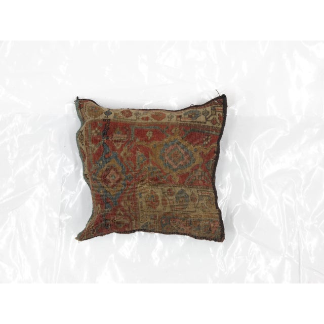 Persian Persian Pillow W/Antique Rug Fragment - 1'5" X 1'5" For Sale - Image 3 of 3