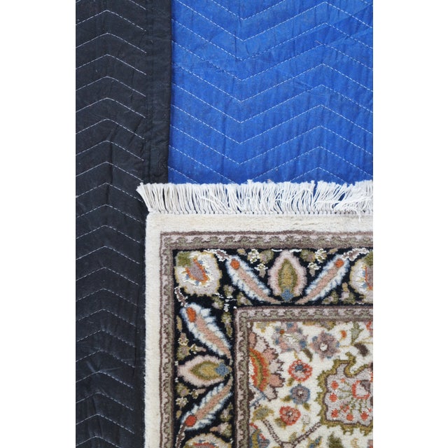 Vintage Wool Geometric Floral Palmette Medallion Area Rug Runner 2.5' X 8' For Sale - Image 4 of 12