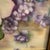 Hand Painted Porcelain Plaque Features White Cabbage Roses & Lavenders by Rose Reck For Sale - Image 9 of 13