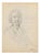 Serge Fontinsky, Portrait of a Woman, Pencil Drawing, Mid-20th Century For Sale