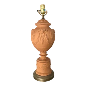 Mid 20th Century Neoclassical Style Terra Cotta Urn Table Lamp