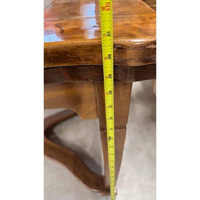 Early 1900’s Small Italian Dining Table With Extensions For Sale - Image 9 of 12