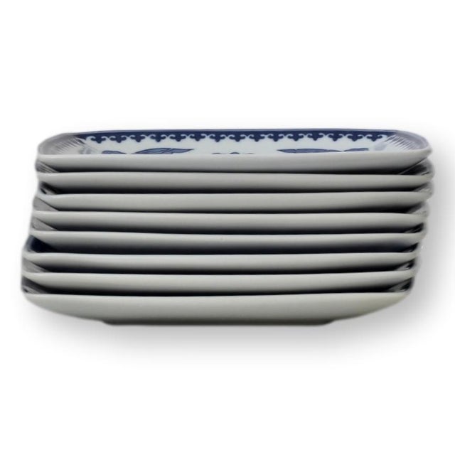 Chinoiserie 1990s Bombay Company Snack Plates, S/8 For Sale - Image 3 of 7