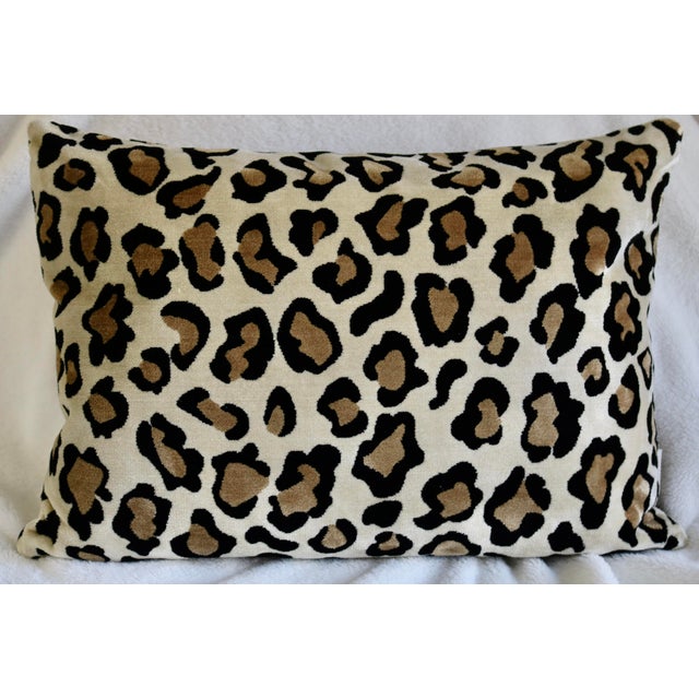 Leopard Velvet Lumbar Pillow 20 Inch X 13 Inch X 5 Inch