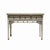 Wood Chinese Distressed Off White 3 Drawers Side Pedestal Console Table For Sale - Image 7 of 7
