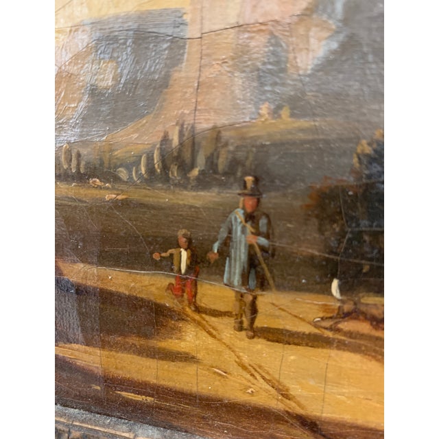 Animated Landscape, 19th Century, Oil on Canvas, Framed For Sale - Image 5 of 18
