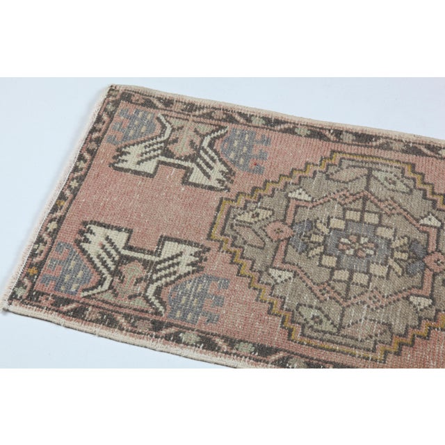 Minimal Vintage Turkish Door Mat Rug -1' 8'' X 3' 3'' For Sale In Tampa - Image 6 of 11