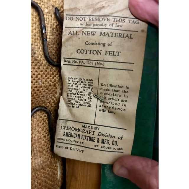 1960s Vintage Deco Sweeping Arm Lounge Chair by Chromcraft For Sale - Image 9 of 9