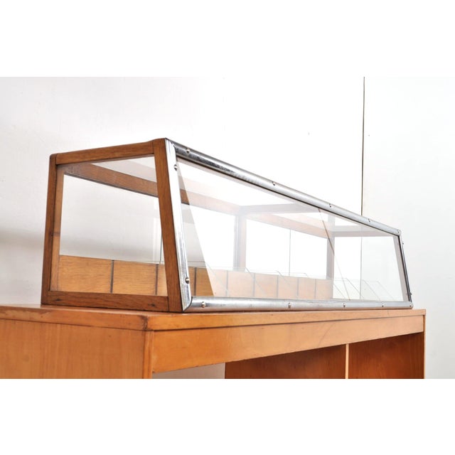 Vintage Display Cabinet in Oak by Minks, 1920s For Sale - Image 4 of 16