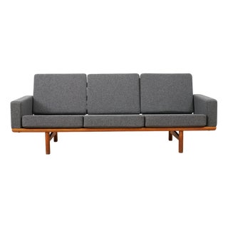 GE-236 Sofa with Frame in Oak by Hans J. Wegner for Getama, 1955 For Sale
