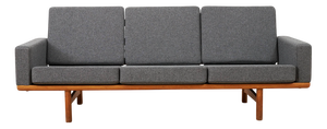 GE-236 Sofa with Frame in Oak by Hans J. Wegner for Getama, 1955