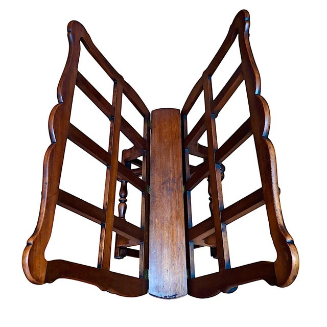 Traditional Antique Renaissance Revival Flexible Folio Stand on Casters For Sale - Image 3 of 14