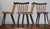 Wood Mid-Century Dining Chairs with Splayed Legs and Navy Blue Seats, Set of 4 For Sale - Image 7 of 12