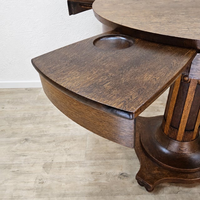 Vintage Dutch Art Deco Poker Table, 1920s For Sale - Image 11 of 18
