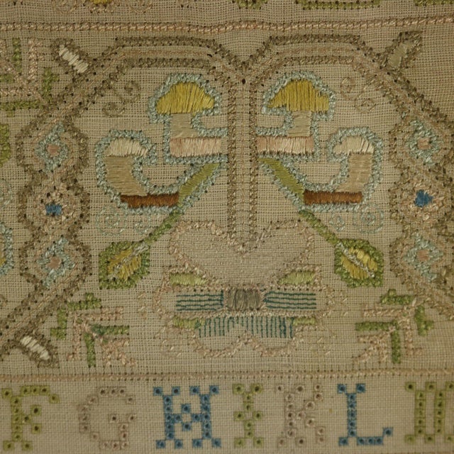 Antique Charles II Band Sampler, 1672, by e.y For Sale - Image 18 of 18