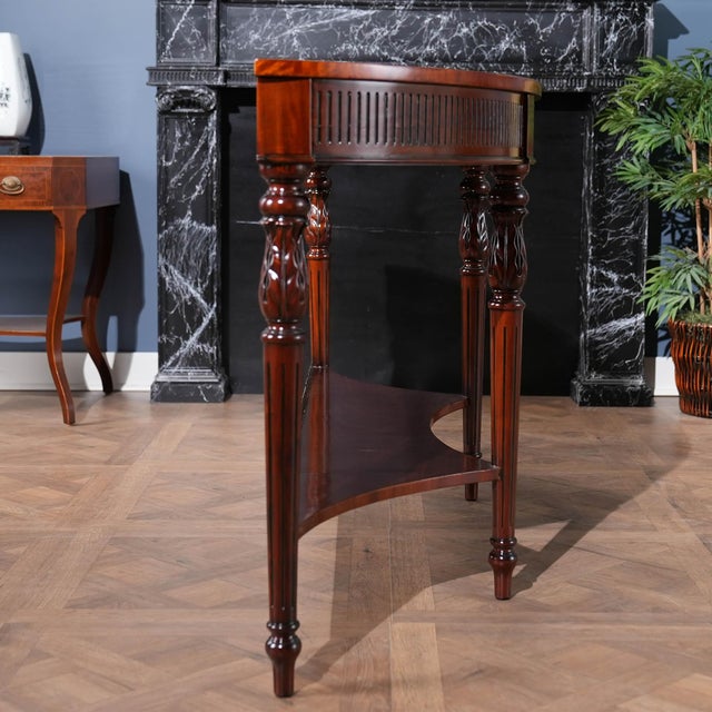Niagara Furniture Long Mahogany Console For Sale - Image 11 of 12