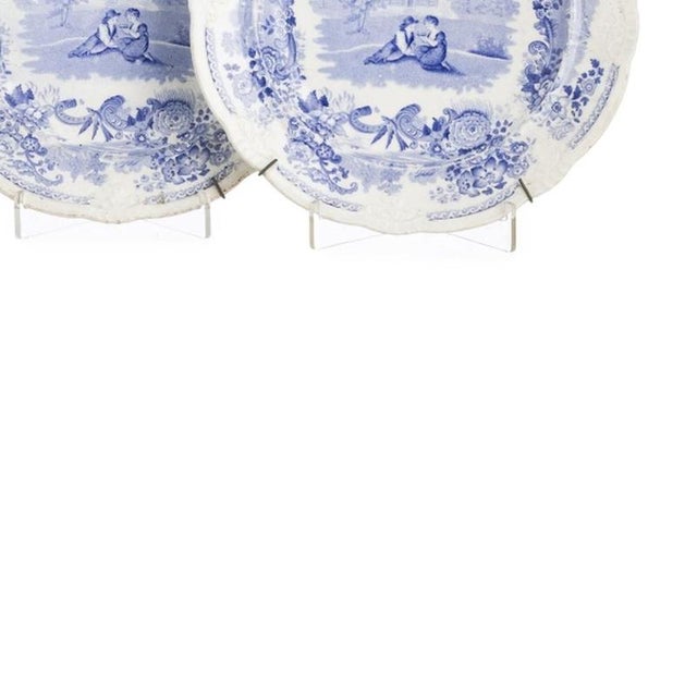 Faience Plates from Davenport, 19th Century, Set of 4 For Sale - Image 5 of 6