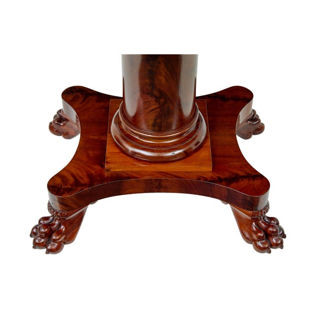 Early 20th Century Empire Revival Scandinavian Sofa Table, 1900s For Sale - Image 9 of 10