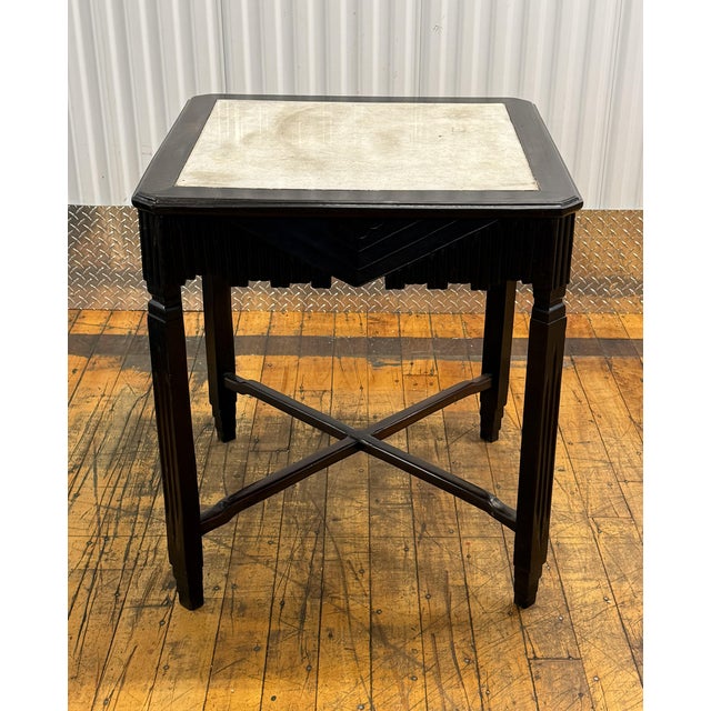 Early 20th Century "Old Shanghai" Style Tieli Wood & Marble Top Center Table For Sale - Image 10 of 10