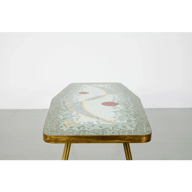 Blue Mosaic Side Table by Berthold Müller, 1950s For Sale - Image 8 of 18