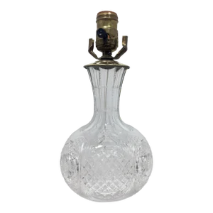 Late 19th Century American Brilliant Cut Crystal Converted Accent Lamp