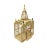 Western House Shape Light Cream Color Wood Birdcage Display For Sale In San Francisco - Image 6 of 7