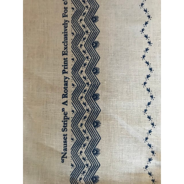 Schumacher Nauset Stripe Linen Fabric - 3.5 Yards | Chairish