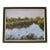 20th Century French Duck Pond Painting, Framed For Sale