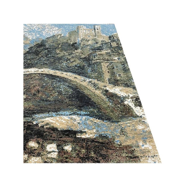 2010s Handwoven Modern Abstract Area Rug 10x14 For Sale - Image 5 of 10