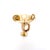 Modern 14k Yellow Gold Martini Glass Charm With Straw & Lemon Slice For Sale - Image 3 of 9