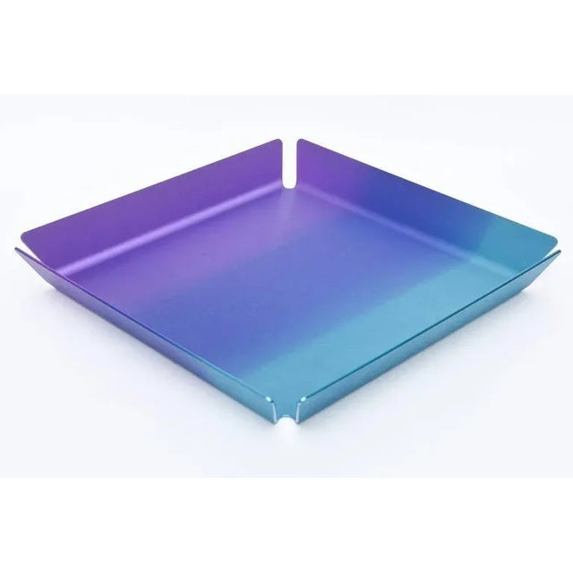 2010s Neal Fray for Opening Ceremony Anodized Aluminum Serving Tray, Barware For Sale - Image 5 of 9
