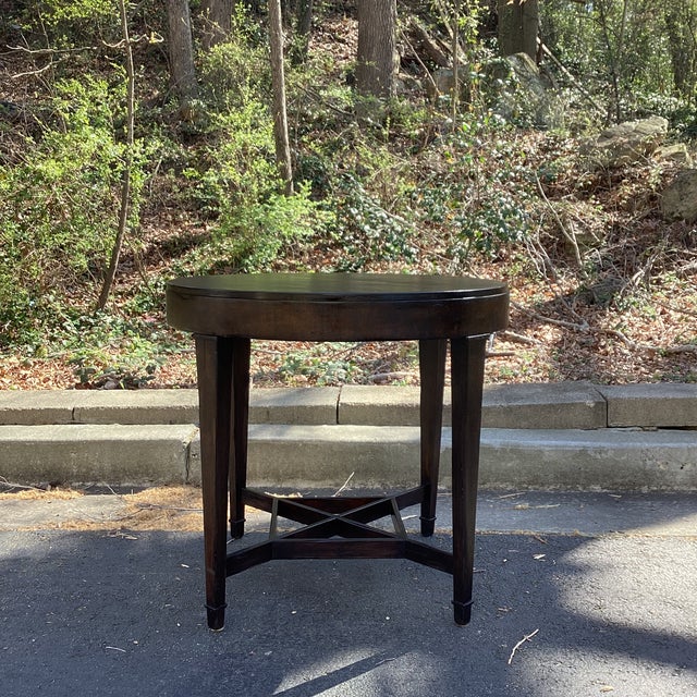 Wood Milling Road Baker Furniture Tea Table or Occasional Side Table For Sale - Image 7 of 9