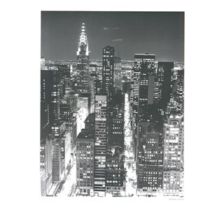 Christopher Bliss, Skyline at Night, 1980s, Print For Sale