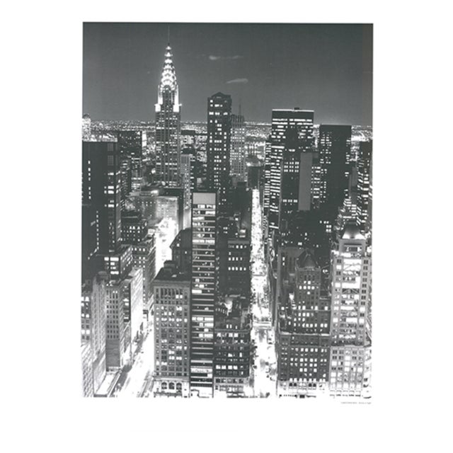 Christopher Bliss, Skyline at Night, 1980s, Print For Sale