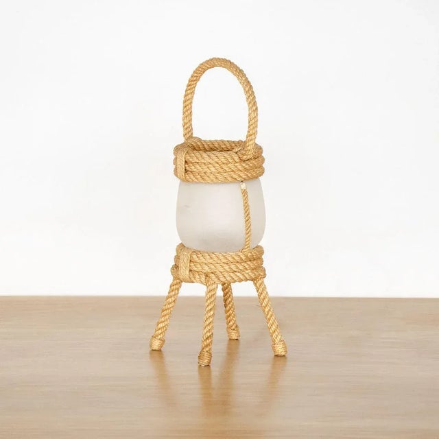 Rope Lantern Lamp by Audoux Minet For Sale - Image 11 of 11