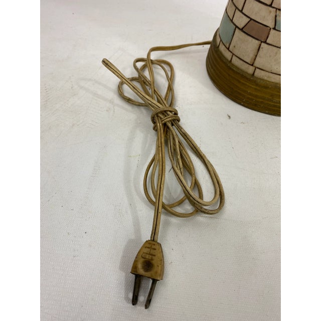 1960s Mid-Century Modern Mosaic Tile Table Lamp For Sale - Image 5 of 13