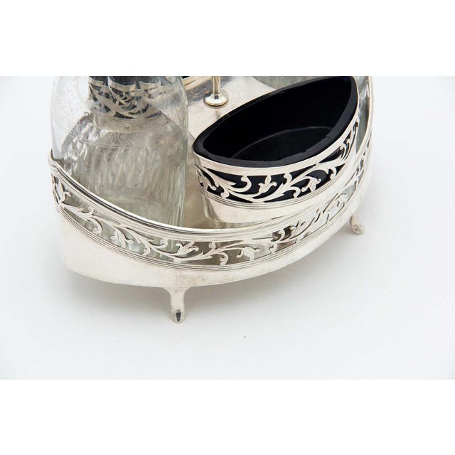 Cruet with Silver Structure, Set of 3 For Sale - Image 3 of 4