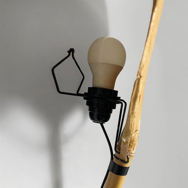 Beige Italian Modern Wall Lamp Uchiwa attributed to Ingo Maurer for M-Design, 1970s, Set of 2 For Sale - Image 8 of 13